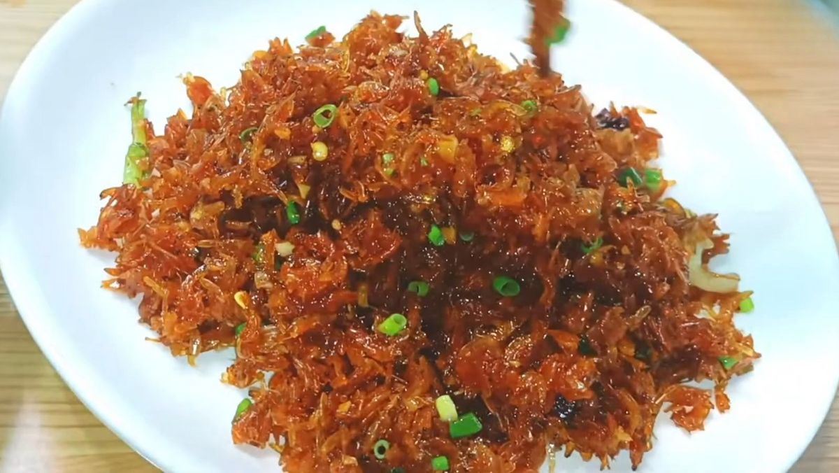 Tép khô rim mặn ngọt