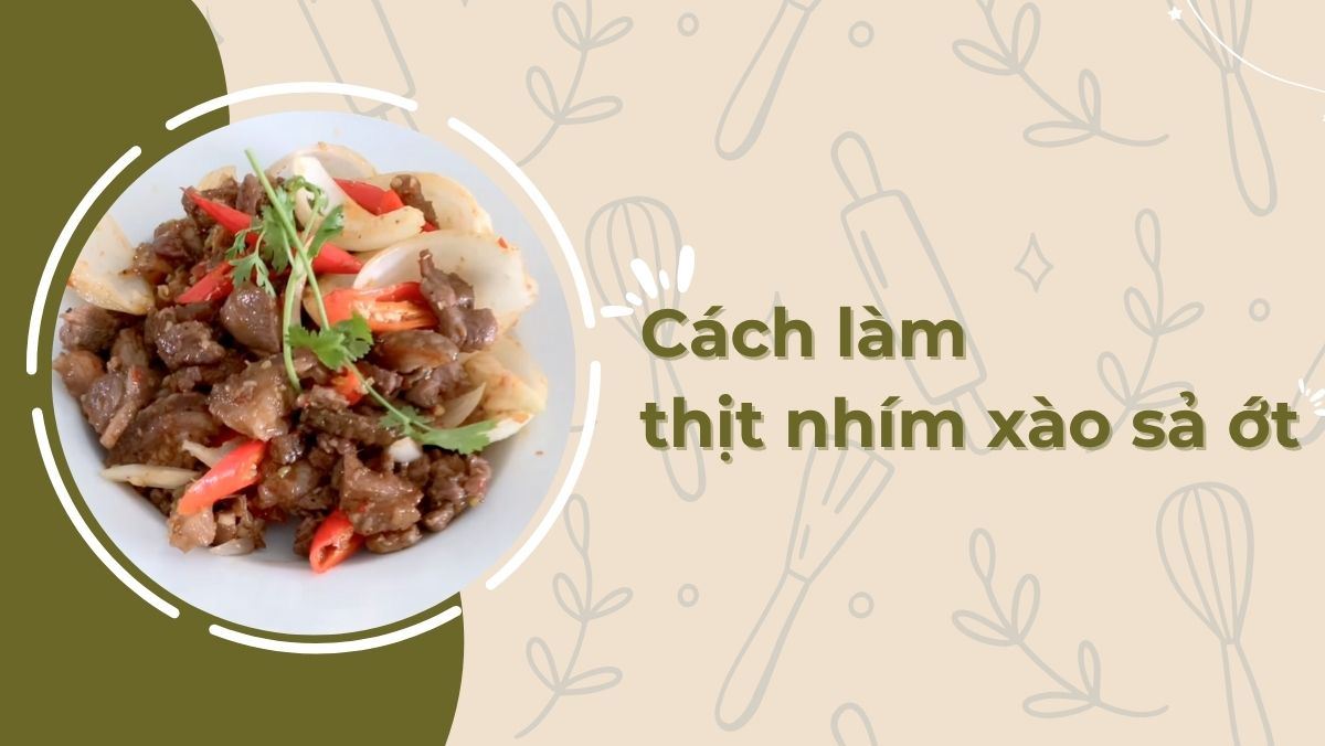 Nhím xào sả ớt