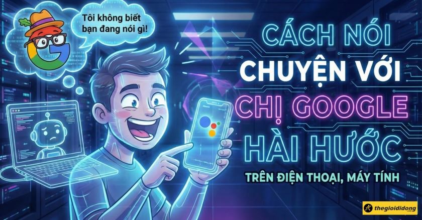 Cách nói chuyện với chị Google hài hước trên điện thoại, máy tính