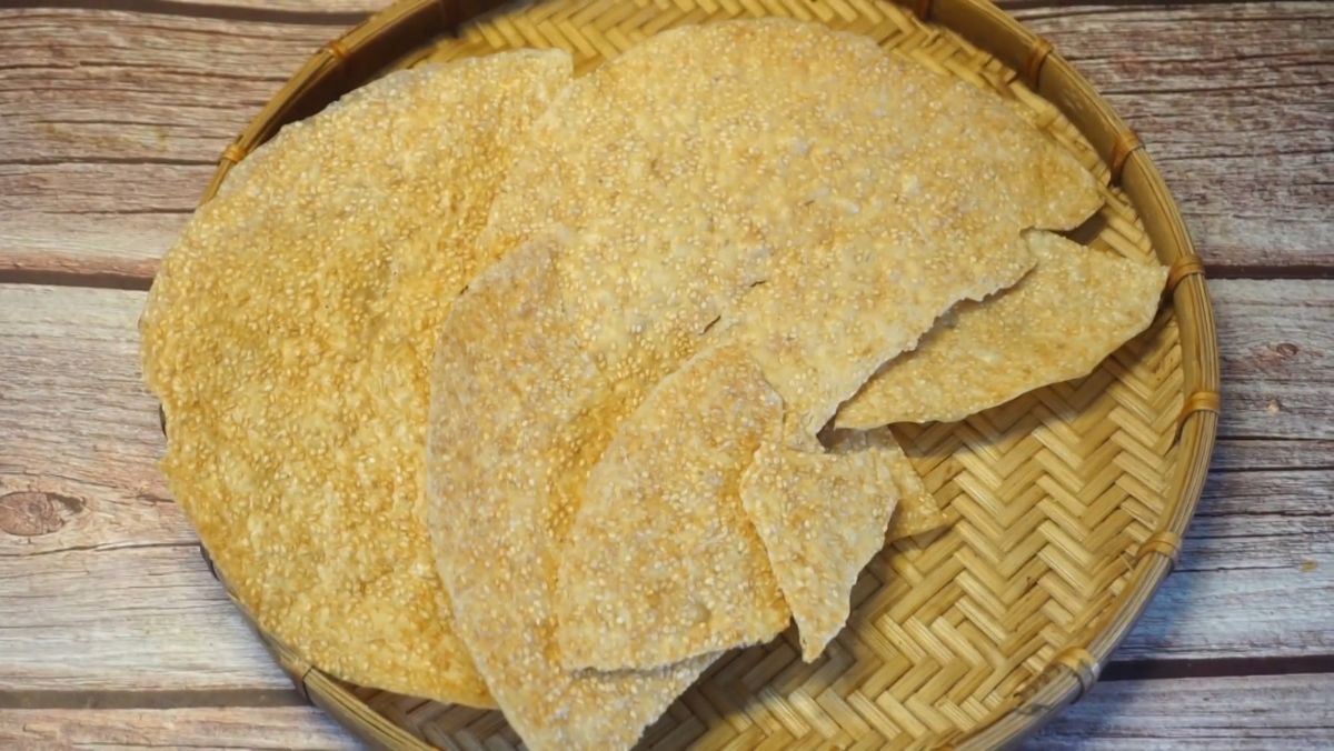 bánh tráng nướng bằng nồi chiên không dầu