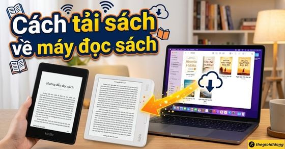 Cách tải sách về máy đọc sách Kindle, Boox, Kobo nhanh, đơn giản