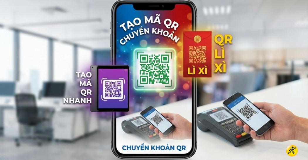Cách tạo mã QR chuyển khoản lì xì Tết 2026 độc lạ qua MoMo, Zalo