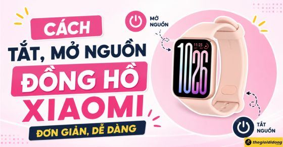 Cách tắt, mở nguồn đồng hồ Xiaomi đơn giản, dễ dàng nhất