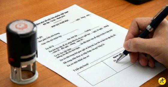 Cách viết đơn xin nghỉ học chuẩn cho học sinh, sinh viên mới nhất