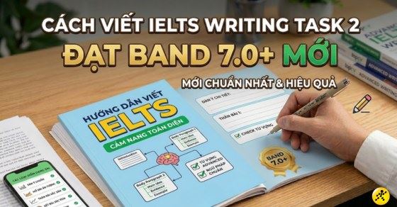 Cách viết IELTS Writing Task 2 đạt band 7.0+ mới chuẩn nhất 2026