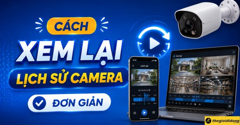 Cách xem lại lịch sử camera trên điện thoại, máy tính đơn giản