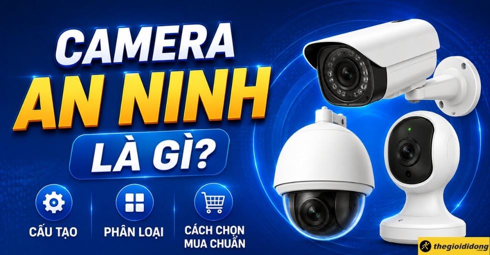 Camera an ninh là gì? Cấu tạo, phân loại & cách chọn mua chuẩn