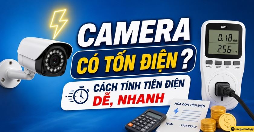 Lắp camera có tốn điện không? Cách tính tiền điện camera dễ, nhanh