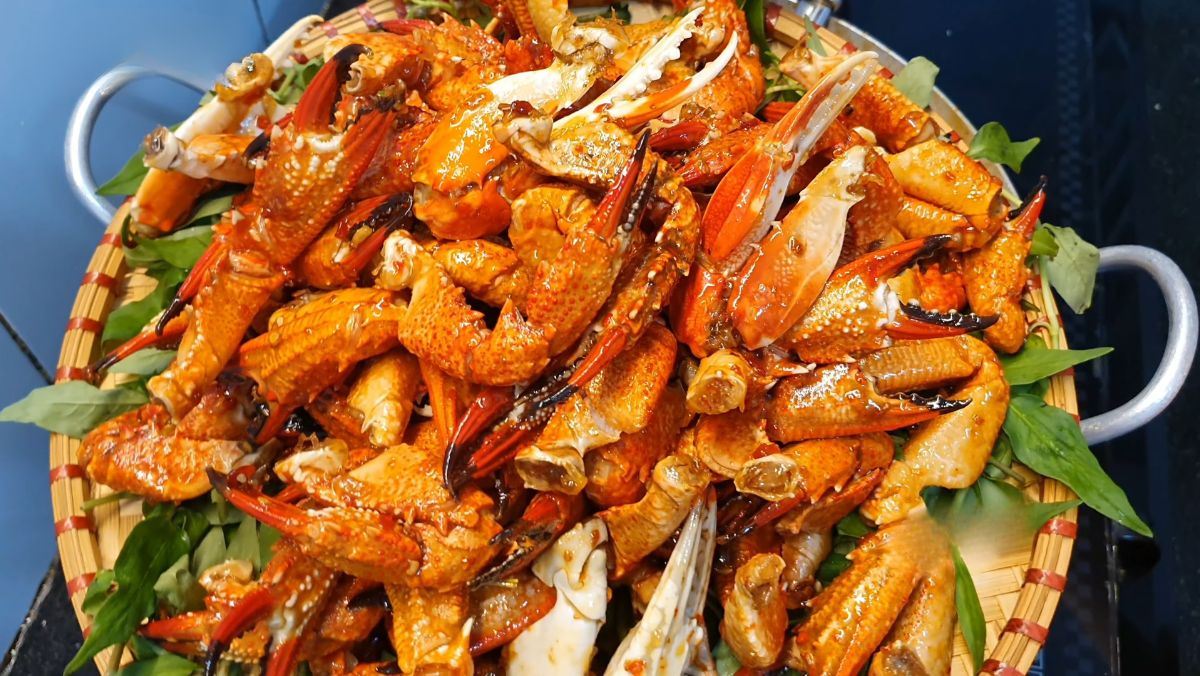 Càng ghẹ rang muối