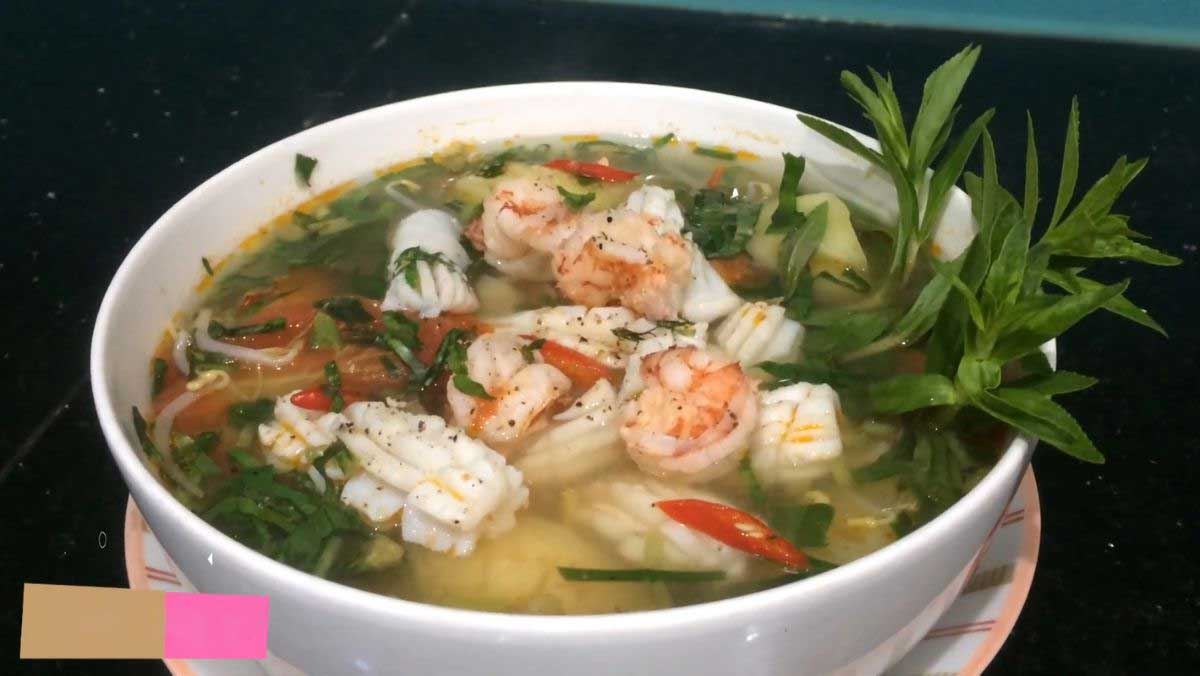 Canh hải sản