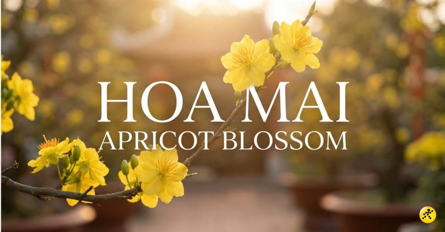 Cây mai tiếng Anh là gì? Ý nghĩa? Tên tiếng anh các từ vựng ngày Tết