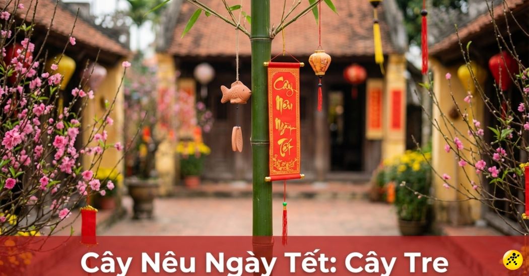 Cây nêu là cây gì? Nguồn gốc, ý nghĩa phong tục dựng nêu ngày Tết