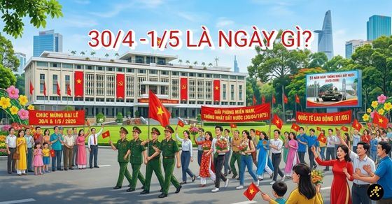 30/4 1/5 là ngày gì? Cập nhật lịch nghỉ lễ 30/4 mới nhất 2026