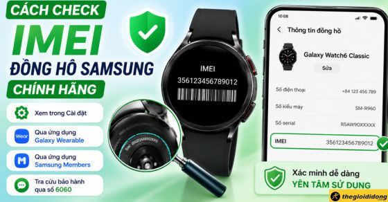 Cách check IMEI đồng hồ Samsung chính hãng và tra cứu bảo hành nhanh