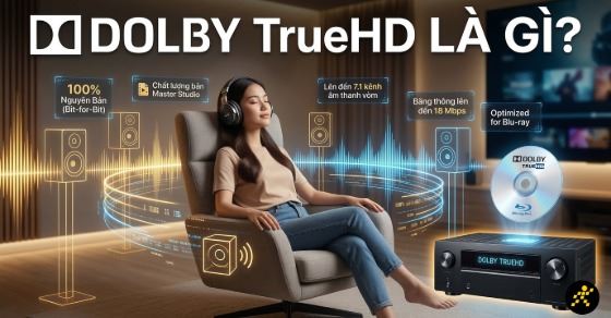 Dolby TrueHD là gì? Tiêu chuẩn âm thanh lossless cho loa và tai nghe