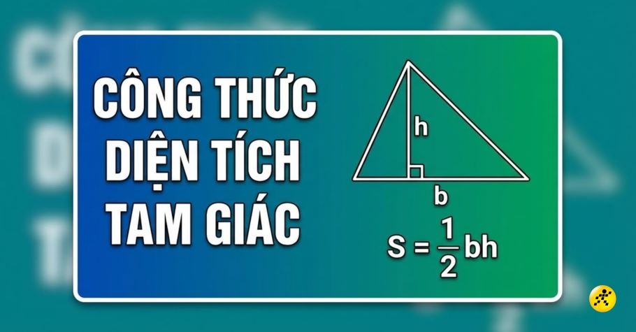 Công thức tính diện tích hình tam giác (vuông, đều, cân) dễ nhớ