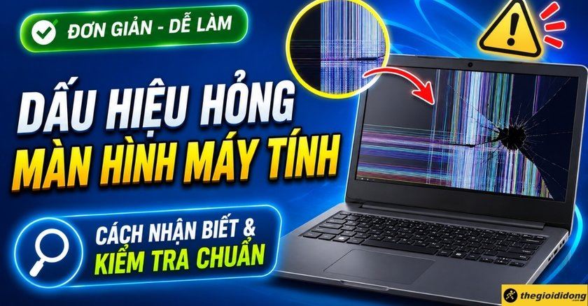 Dấu hiệu hỏng màn hình máy tính: Cách nhận biết và kiểm tra chuẩn