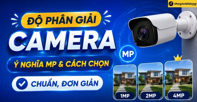 Độ phân giải camera là gì? Ý nghĩa MP & cách chọn chuẩn, đơn giản