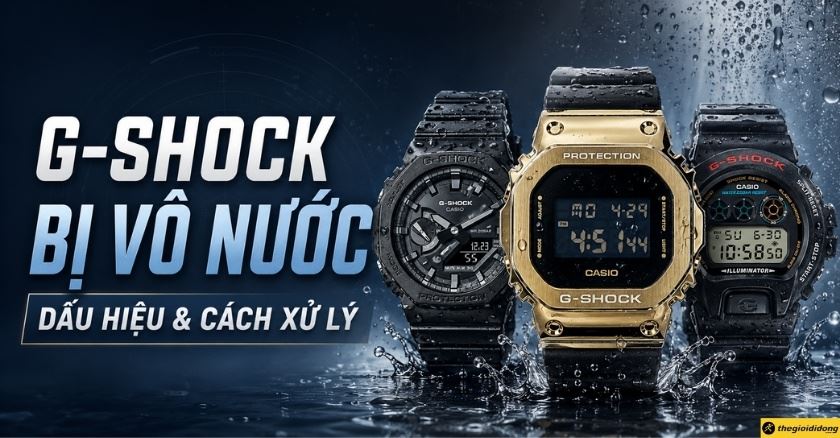 Đồng hồ G-Shock bị vô nước: Nhận biết, nguyên nhân và xử lý đúng cách