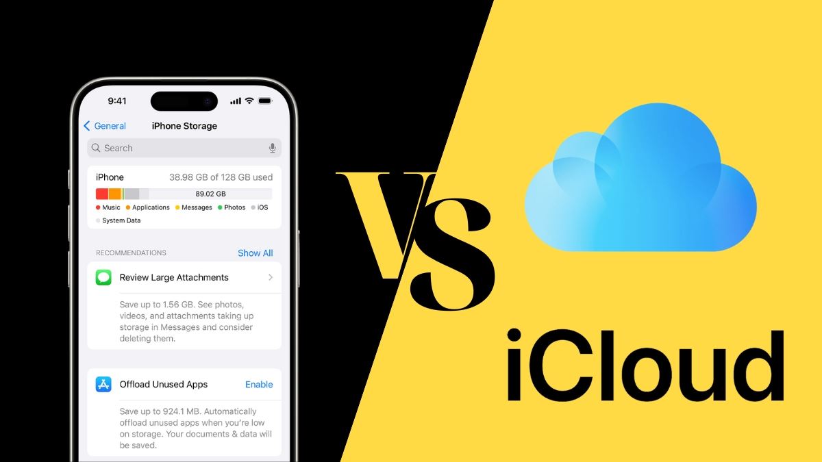 Dung lượng iCloud và dung lượng iPhone khác nhau như thế nào?