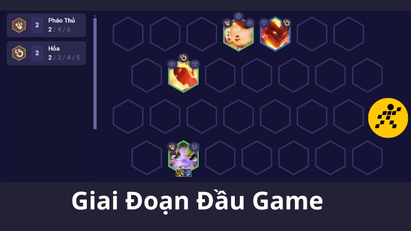 ĐỘI HÌNH  HỎA PHÁO THỦ đầu game