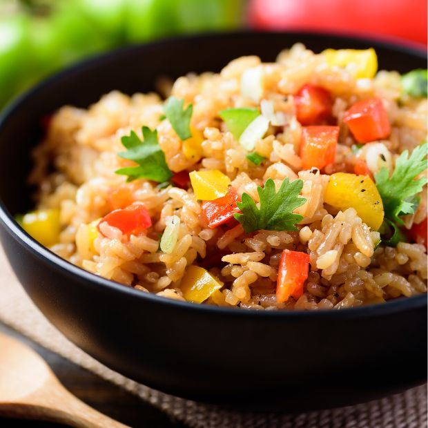 2 cách làm cơm chiên cá mặn và cơm chiên cá mặn chay bằng chảo