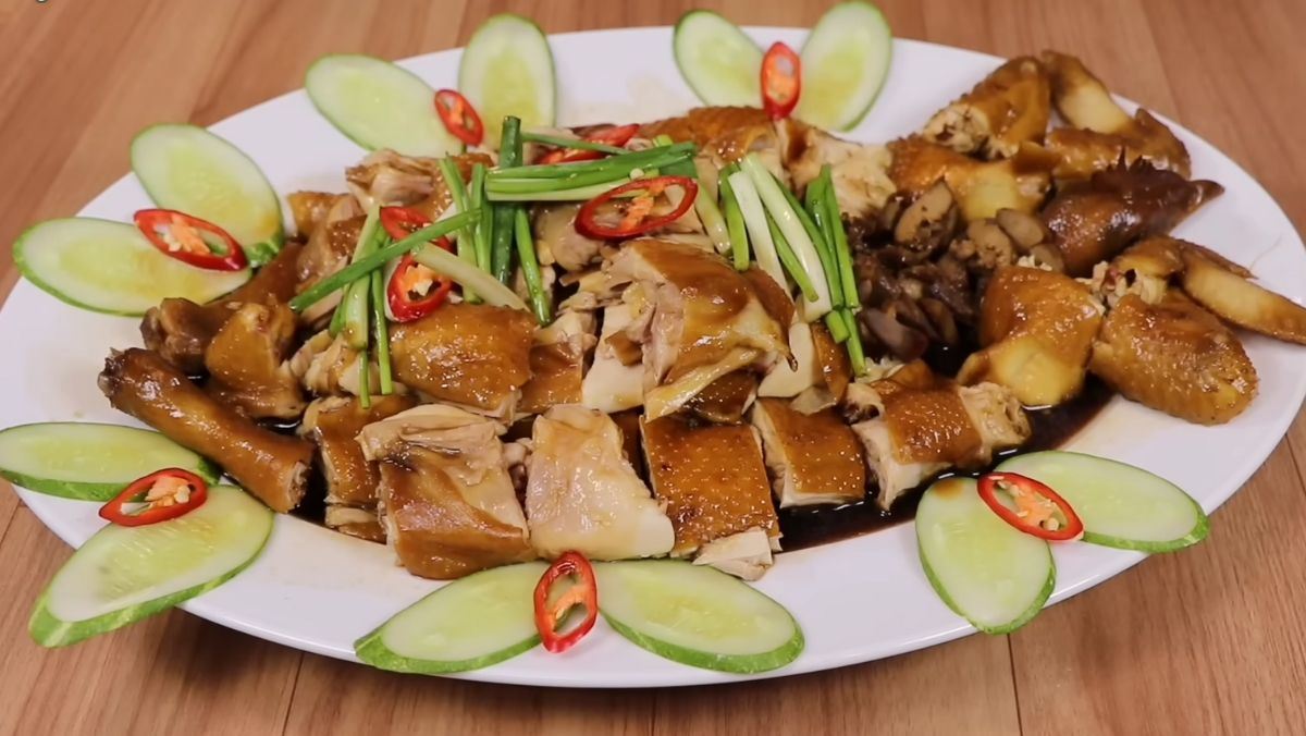 Gà ủ xì dầu