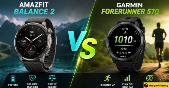 Amazfit Balance 2 và Garmin Forerunner 570: Pin trâu hay chạy sâu?