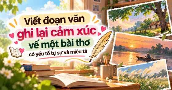 50+ đoạn văn ghi lại cảm xúc về một bài thơ có yếu tố tự sự và miêu tả