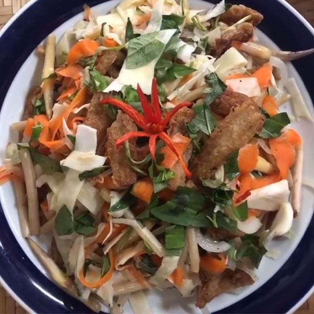 Gỏi củ hũ dừa chay