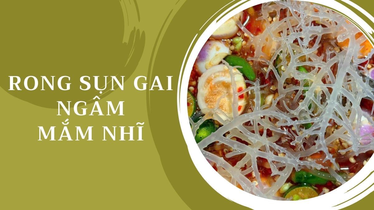 Nguyên liệu rong sụn ngâm mắm nhĩ