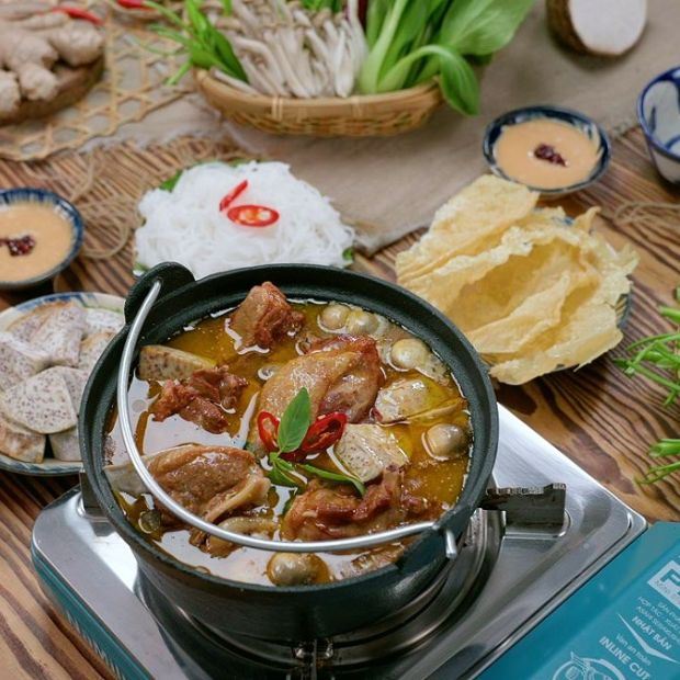 Cách chế biến hạt dẻ trùng khánh nấu vịt bằng nồi cơm điện tử