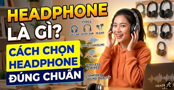 Headphone là gì? Phân loại và cách chọn mua tai nghe chuẩn 2026