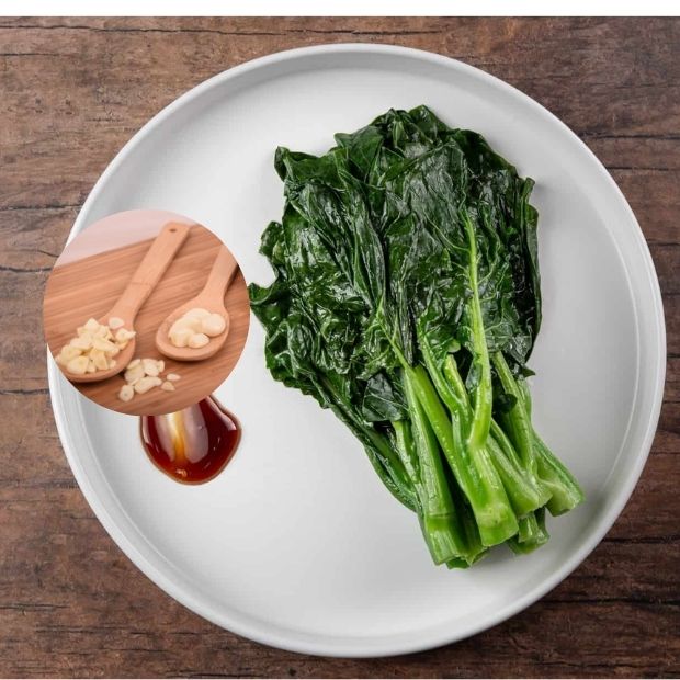 2 cách làm rau cải làn xào tỏi ngon cho người ăn chay và ăn mặn