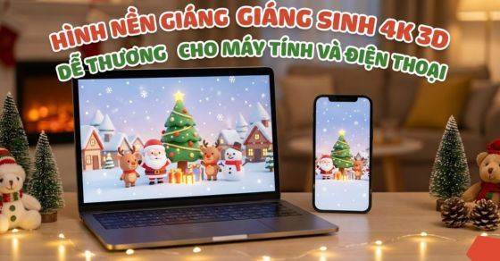 100+ hình nền Giáng Sinh đẹp, cute, 3D, 4K cho điện thoại & máy tính