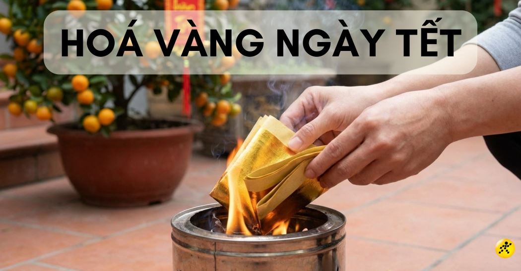 Hóa vàng là gì? Ý nghĩa, giờ đẹp và cách chuẩn bị mâm cúng 2026