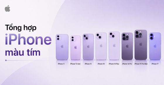 Top 8 mẫu iPhone màu tím đẹp và nổi bật nhất qua các thế hệ