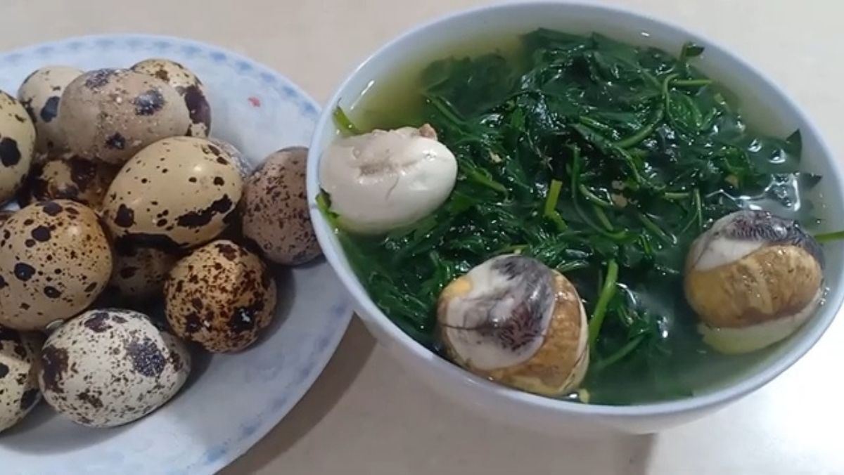 trứng cút lộn luộc