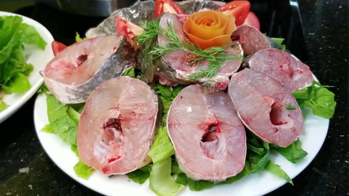 lẩu cá quả rau cải