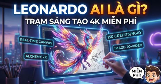 Leonardo AI là gì? Cách nhận 150 Credits tạo ảnh 4K mỗi ngày