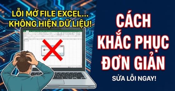 Cách sửa lỗi mở file Excel không hiện ra dữ liệu nhanh nhất