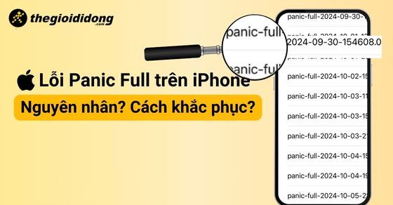 Lỗi Panic Full trên iPhone là gì? Nguyên nhân và cách khắc phục