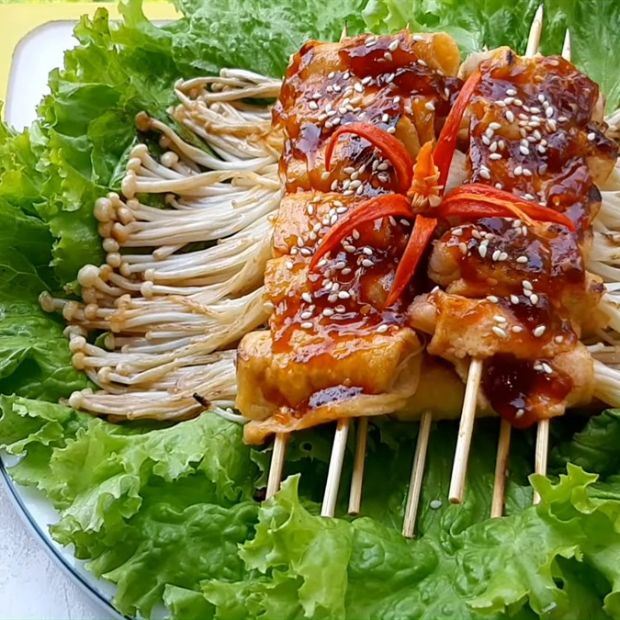 Món chay từ nấm kim châm