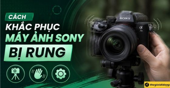 Cách khắc phục máy ảnh Sony bị rung và ảnh mờ nhanh, đơn giản