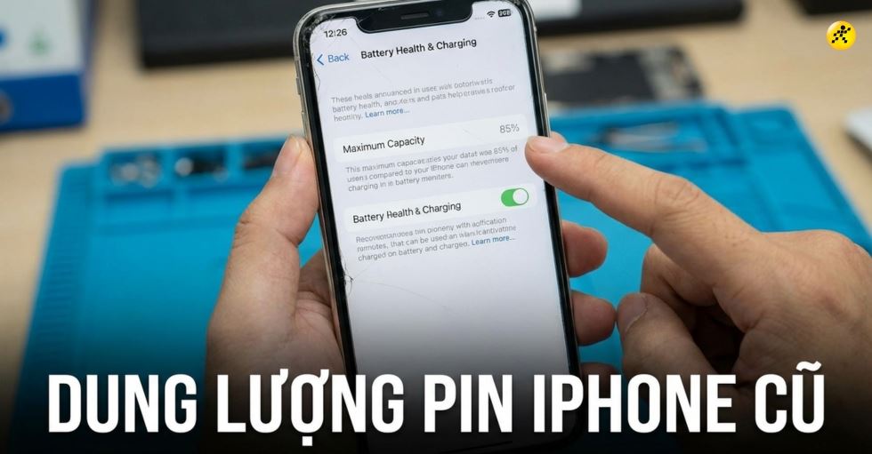 Mua iPhone cũ pin bao nhiêu là tốt? Mẹo check pin chuẩn nhất 2026