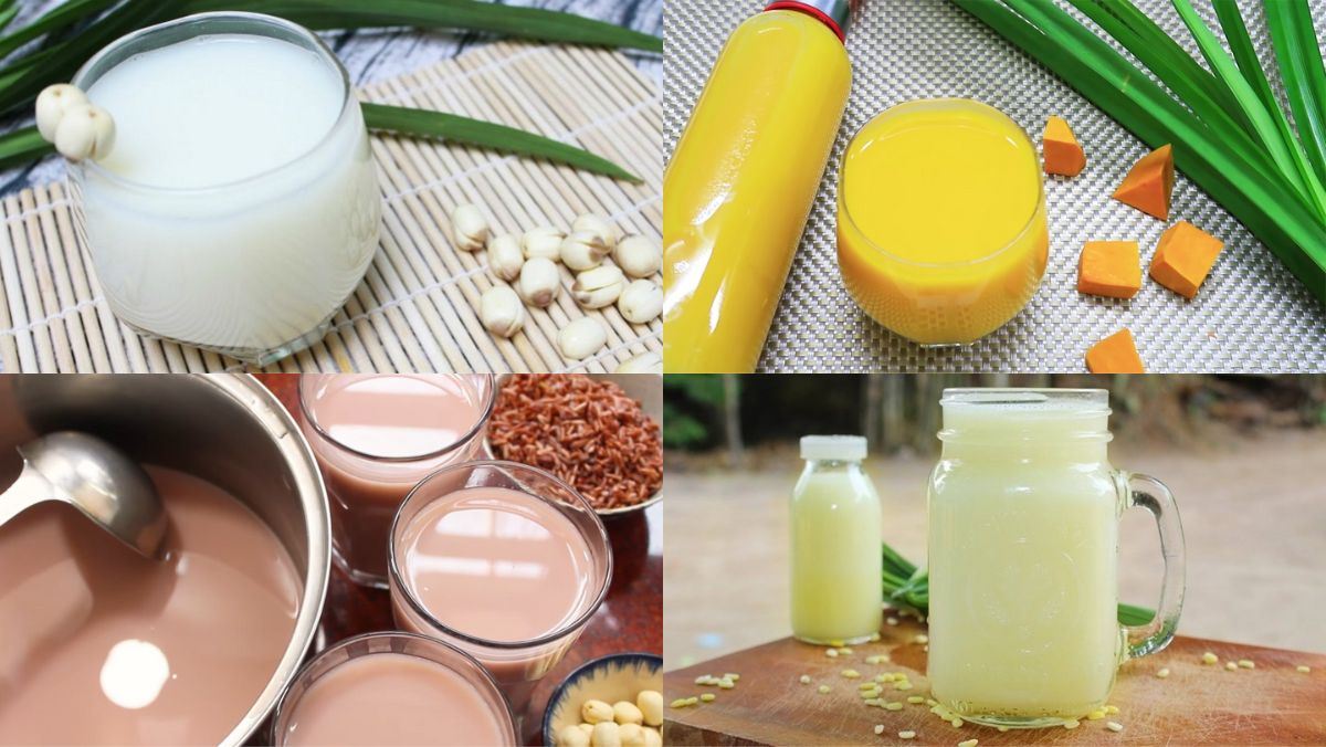 Nấu sữa hạt sen mix với gì