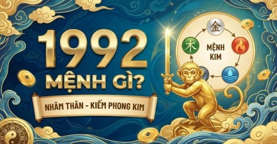 Nam, nữ sinh năm 1992 mệnh gì? Hợp màu nào và hướng nào?