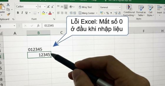 Nhập sđt vào Excel bị mất số 0 ở đầu? Cách sửa thành công 100%