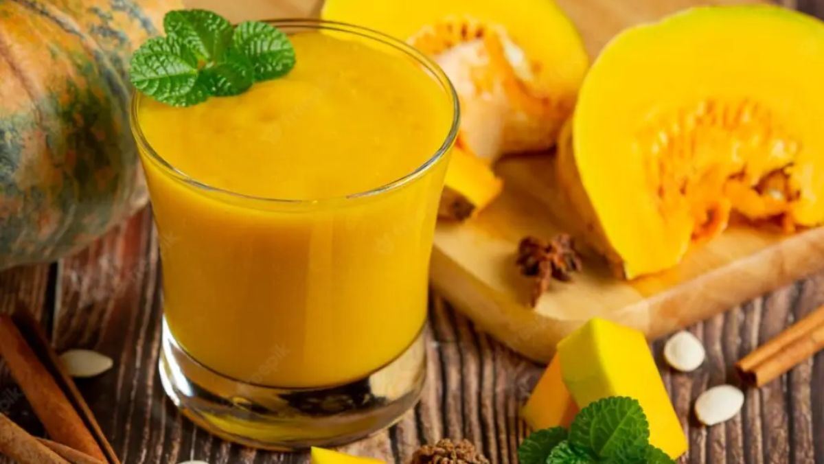Trà sữa bí đỏ