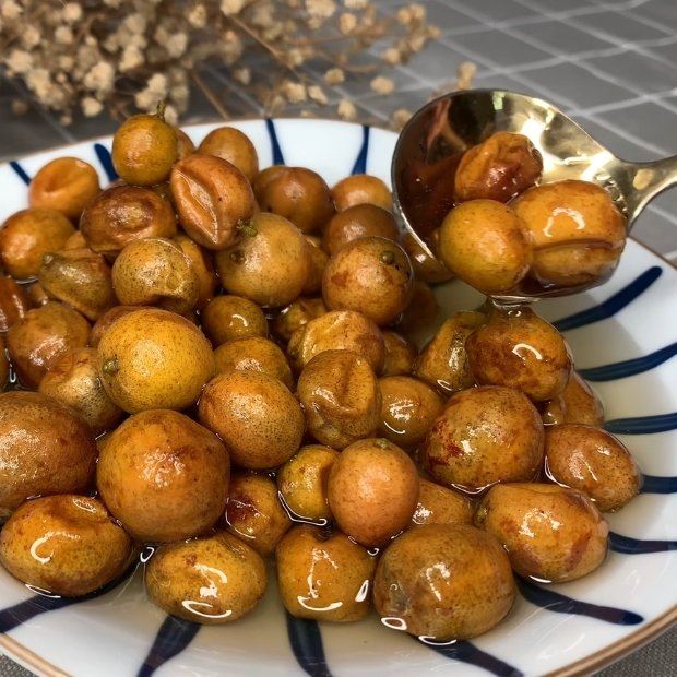 Quất hồng bì ngâm mật ong